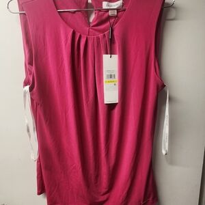 Calvin Klein Fuchsia Sleeveless Blouse